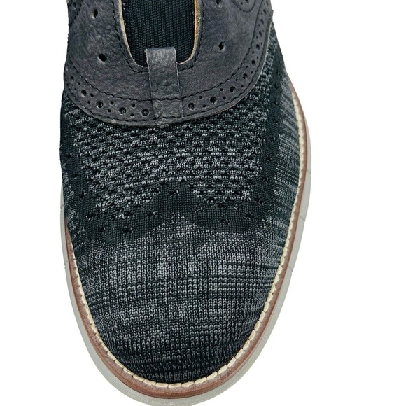 Johnston & Murphy Holden Knit Wingtip Oxford Shoes Memory Foam Mens Size 9 Gray - Picture 5 of 12